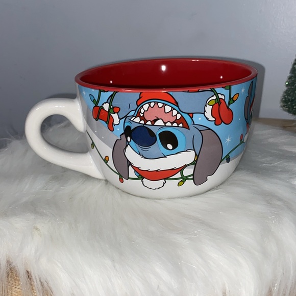 Disney Stitch Holiday Mischief Oversized Mug NWT - Picture 1 of 6